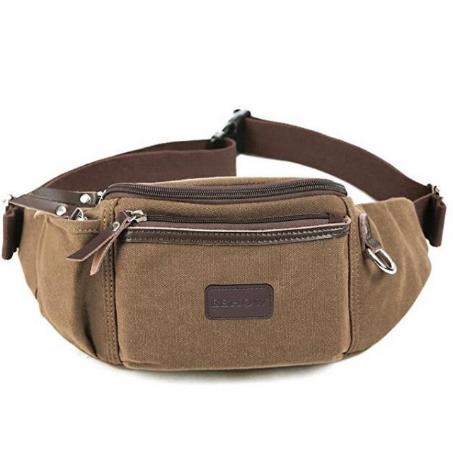 Men With Sport Canvas Waist Fanny Pack | Wholesale Multifunction Travel ...