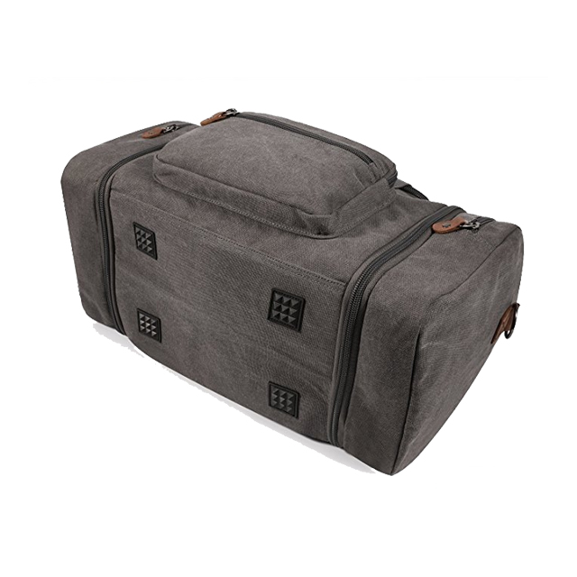 Durable Canvas Large Travel Duffel Gym Bag For Outdoor Sports