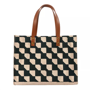Hot Sales Ladies' Handbag Plaid Professional Working Bag Fashion Large Capacity Tote Bag