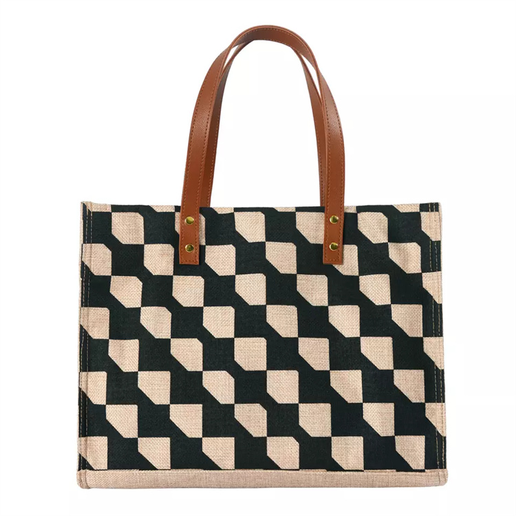 Hot Sales Ladies' Handbag Plaid Professional Working Bag Fashion Large Capacity Tote Bag