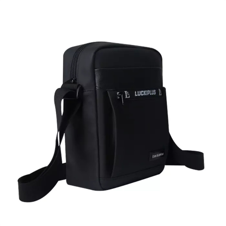 Branded High Quality Travel Business Leather Shoulder Bag Black Shoulder Bag