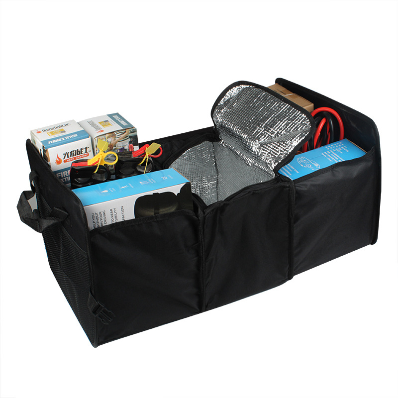  Car Oxford Cloth Folding Bag Insulation Cooler Bag Car Trunk Organizer