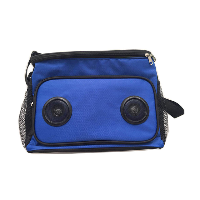 High Quality Waterproof Insulated Tote Cooler Bag With Bluetooth Speaker And Solar Panel Charger