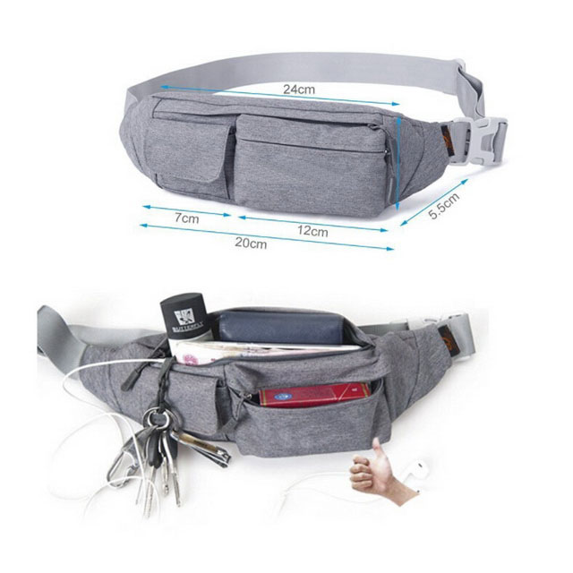 Custom Waterproof Sport Running Belt Waist Bag For Travel Hiking