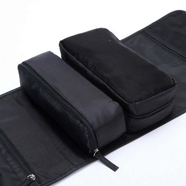 Detachable Foldable Travel Cosmetic Toiletry Bag Hanging Storage Bag For Womens