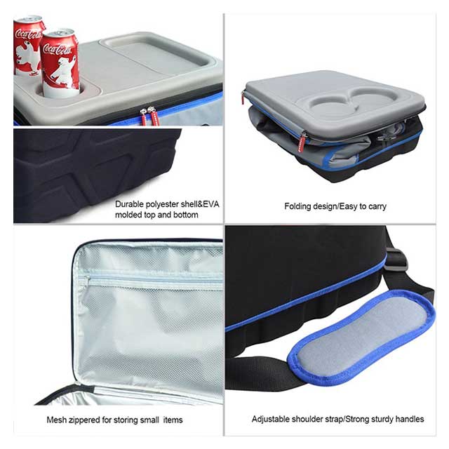 30l Foldable Picnic Cooler Bags For 48 Can With Leakproof Liner
