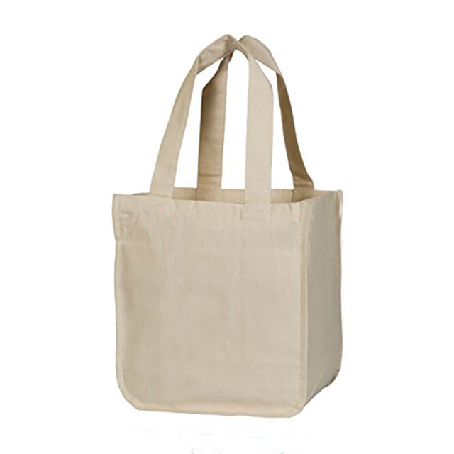Eco Friendly 100% Organic Cotton Grocery Shopping Bags For Supermarket