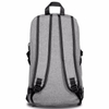 Canvas Laptop Backpack College School Computer Bag With USB Port